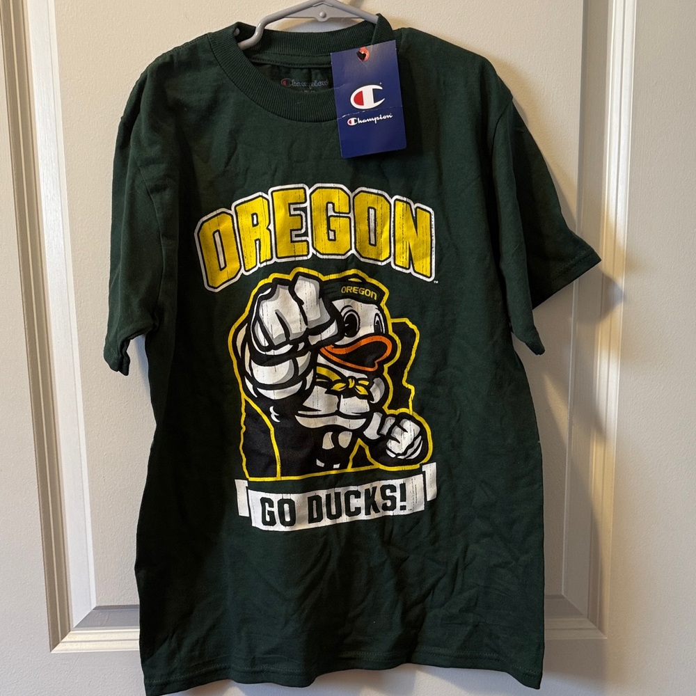 Champion Dark Green Oregon Ducks Kids Tee